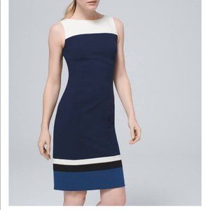 WHBM Colorblock Sheath Size 10 NWT